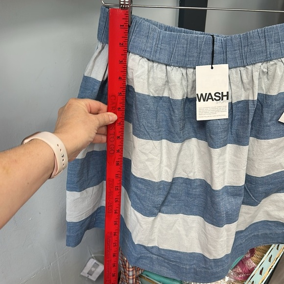 GAP 1969 Blue & White Stripe Skirt | Size M | NWT - Picture 7 of 7